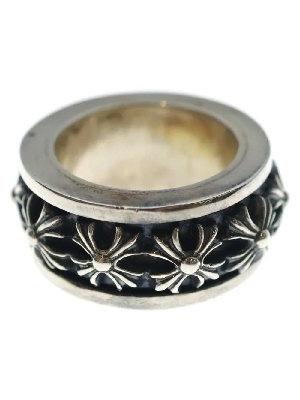 Chrome Hearts Ring Spinner CH Silver